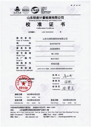 檢測儀器報告證書：電火花檢測儀jg-802
