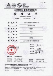 檢測儀器報告證書：鋼卷尺長度堅定報告