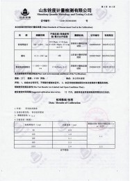 檢測儀器報告證書：塗層測厚儀